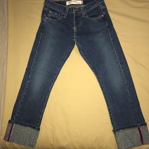 Levi’s low slouch cuff denim